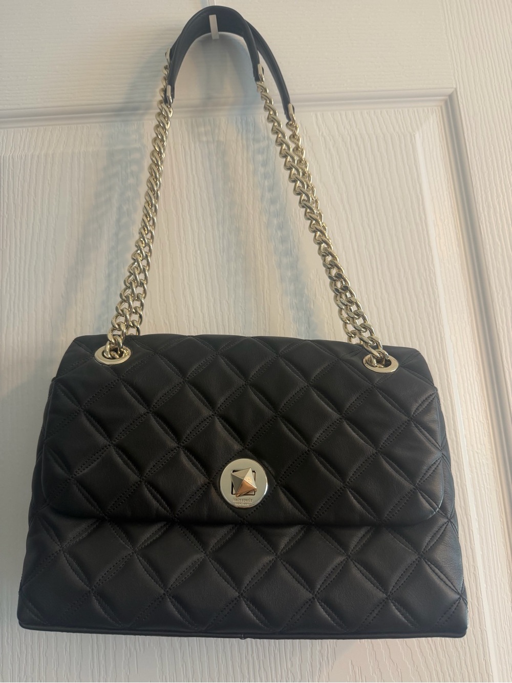 Kate spade Quilted Black Chain-Handle Shoulder Bag